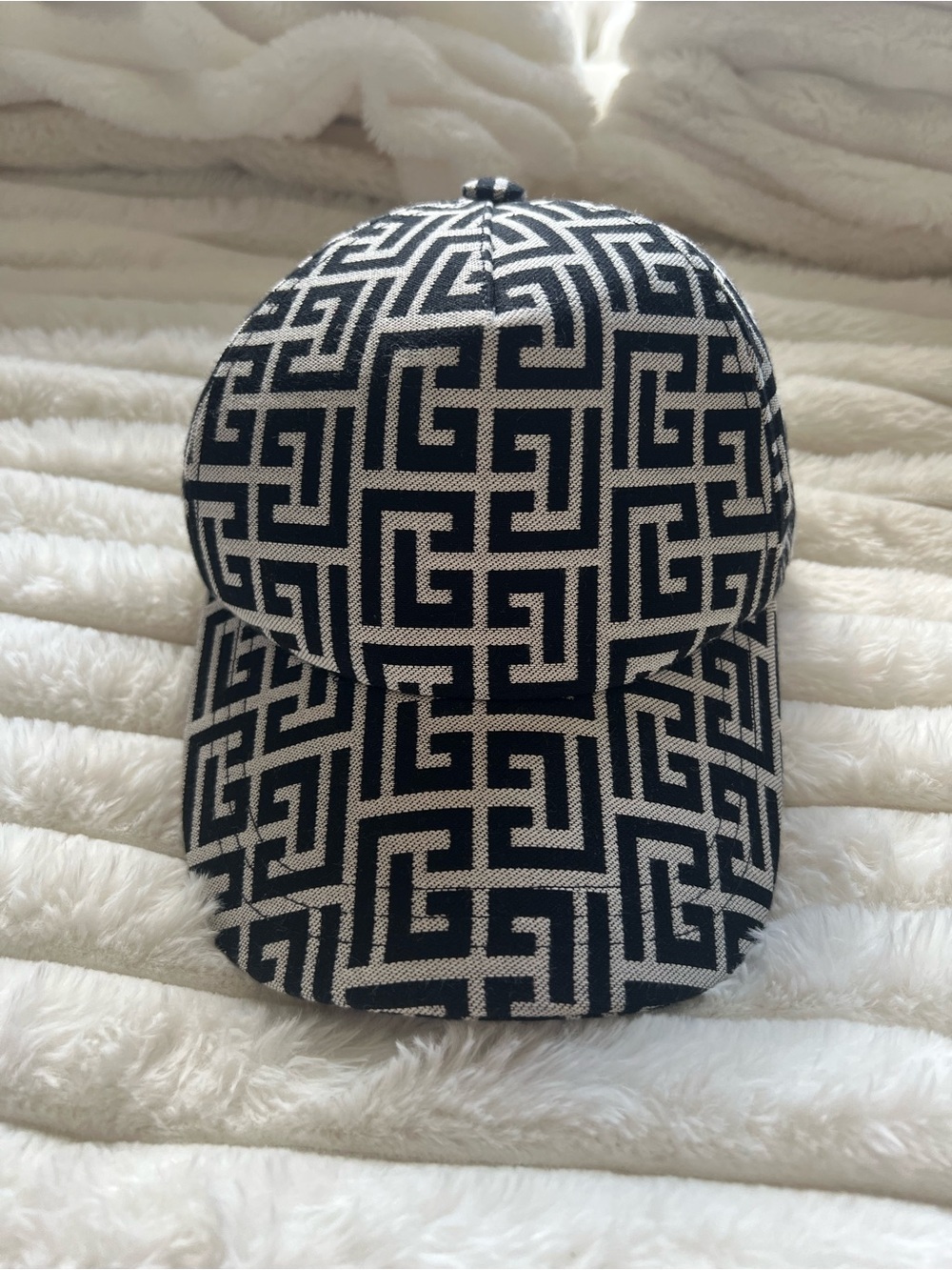 Balmain Monogram Jacquard Baseball Cap